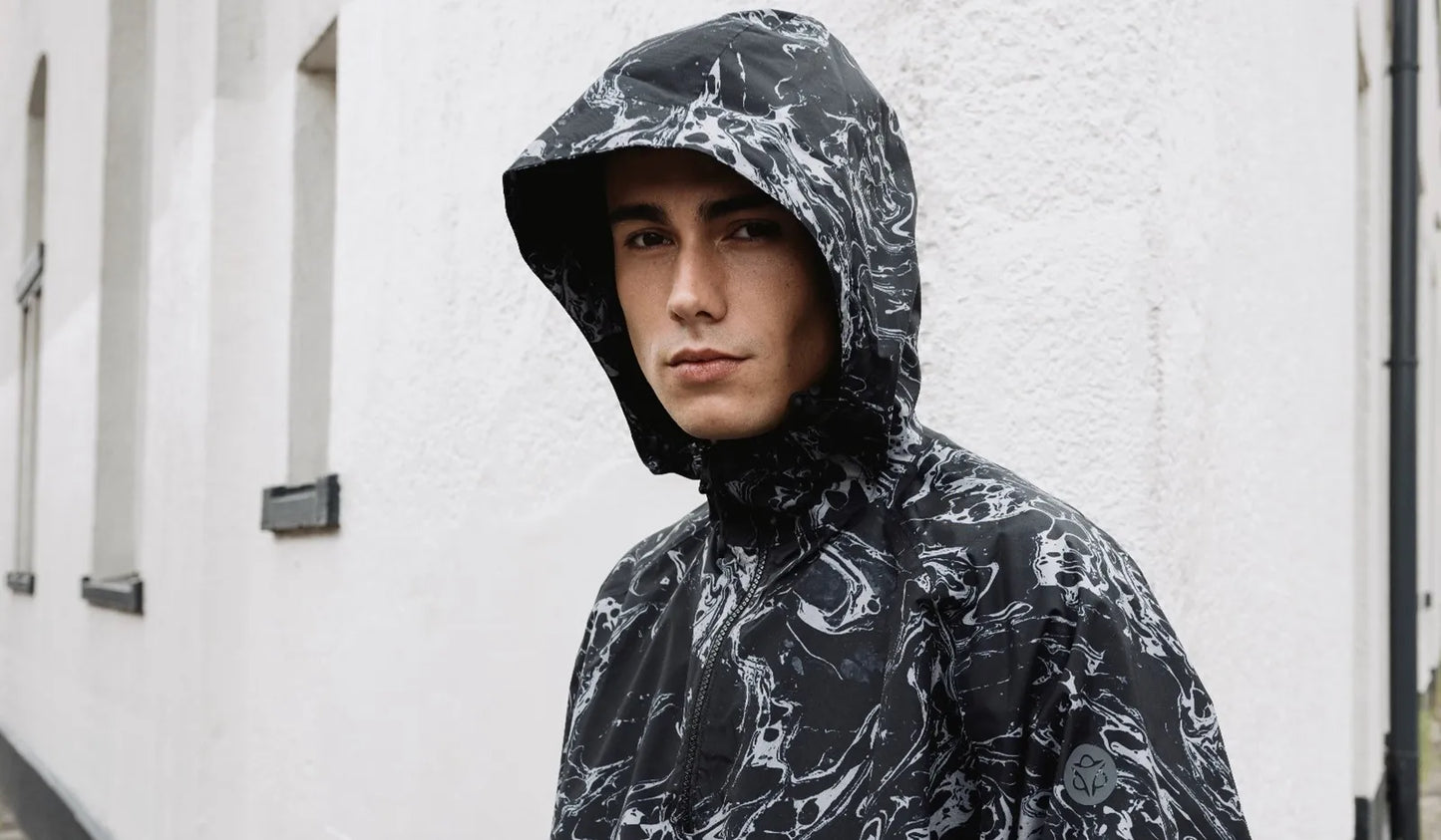 Long rain poncho for cyclist Motion Poncho - AGU