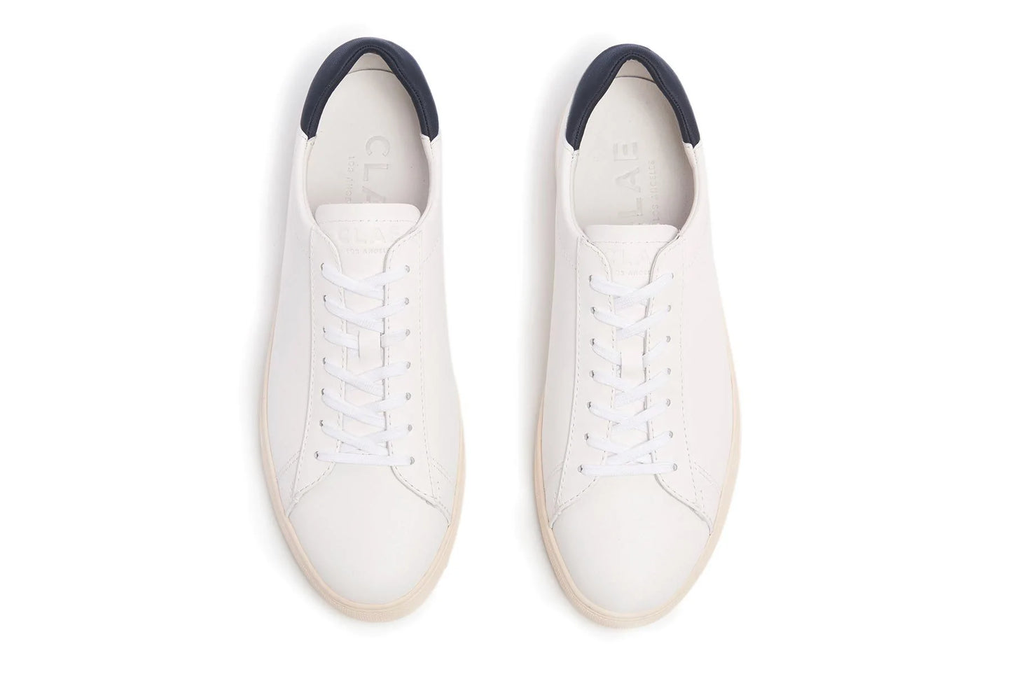 Sneakers CLAE - Bradley White Leather Navy