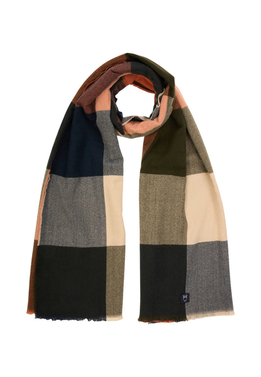 Knowledge Cotton Apparel Scarf - Big Check