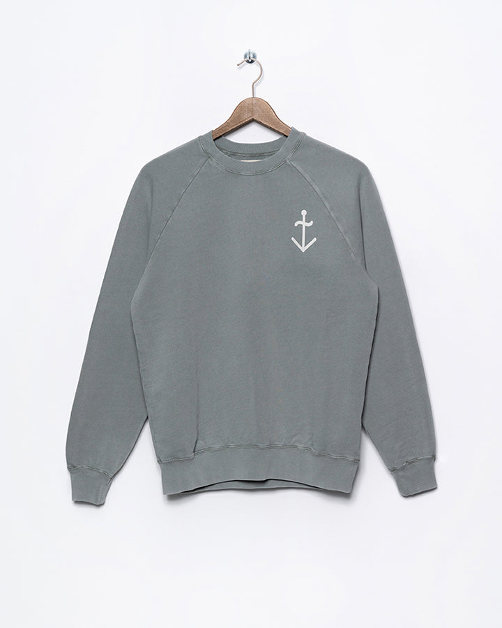 La Paz Cunha sweatshirt - Seagrass/ecru logo