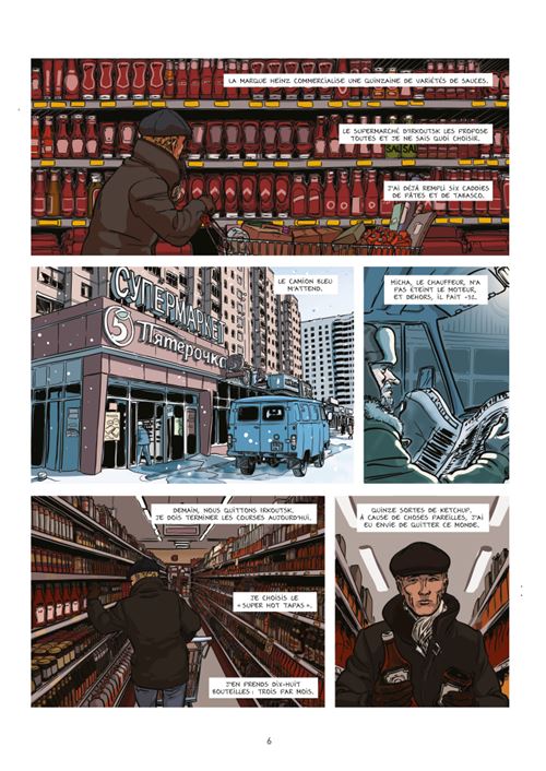 Comic strip In the forests of Siberia, Virgile Dureuil - Casterman