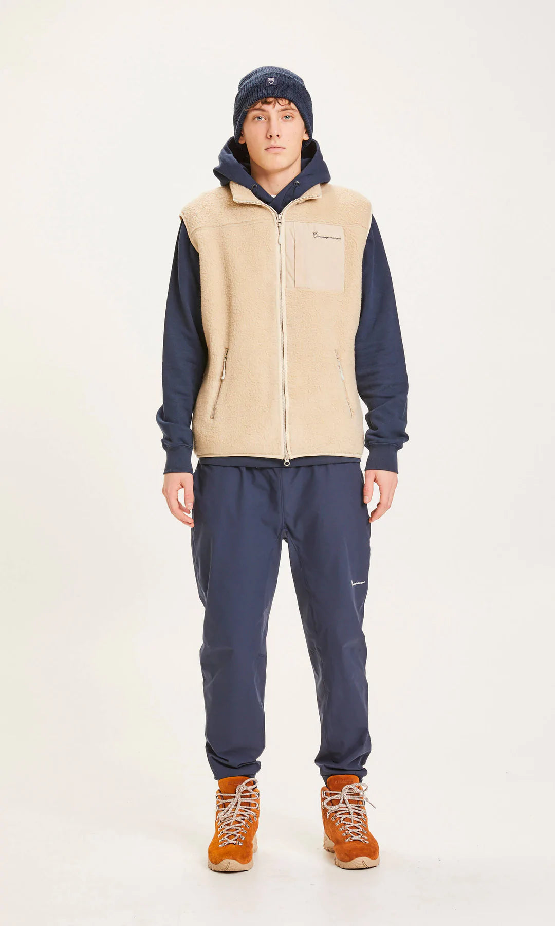 Men's Fleece Vest Knowledge Cotton Apparel - Teddy Fleece vest