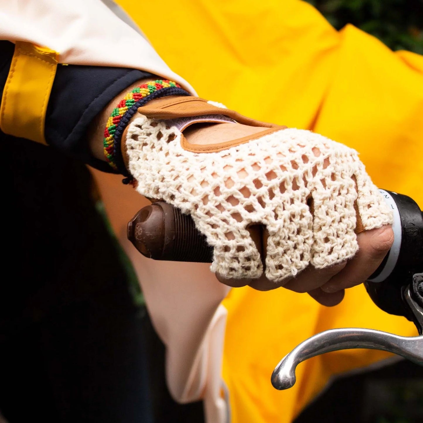 Gants de vélo / mitaines vintage - Badawin