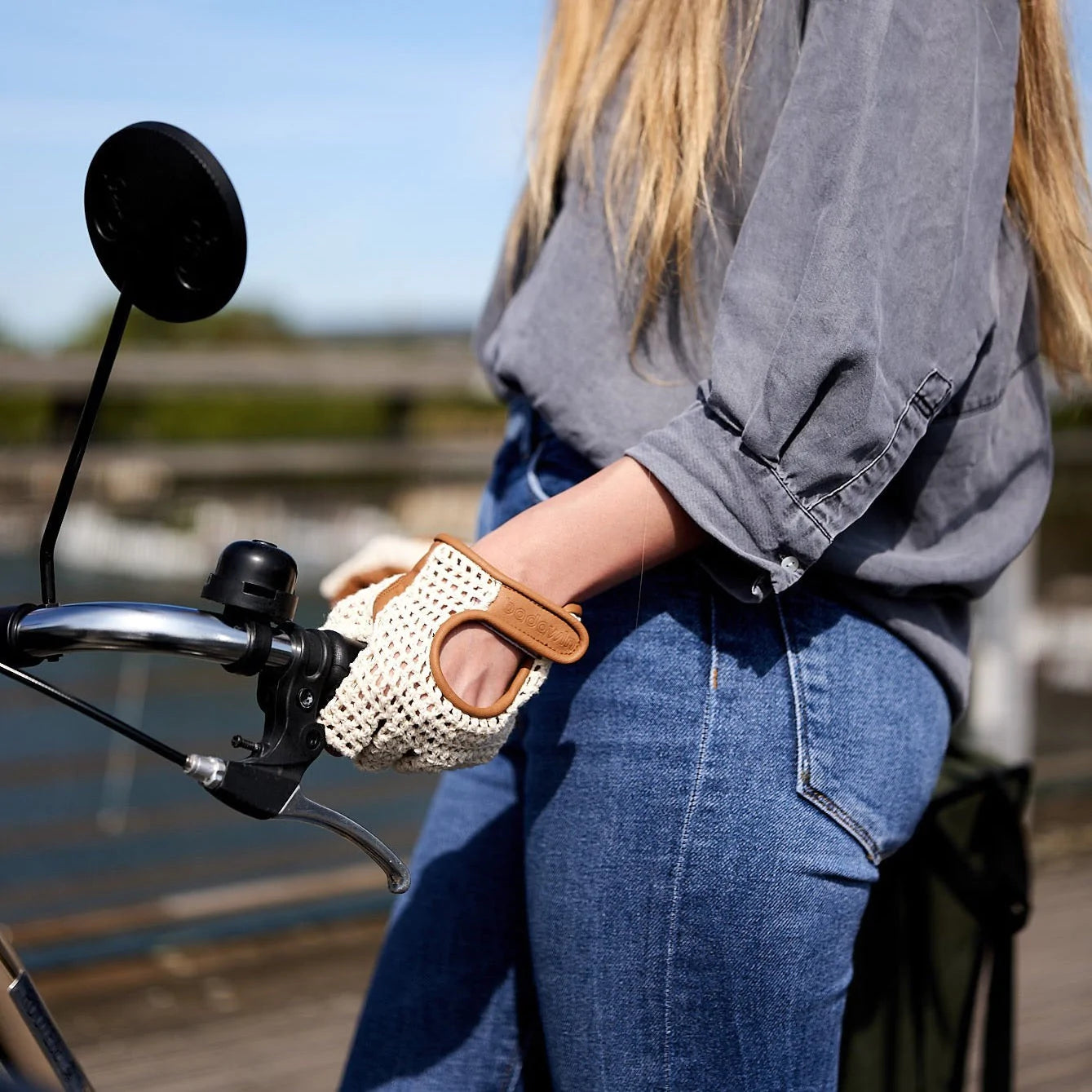 Gants de vélo / mitaines vintage - Badawin