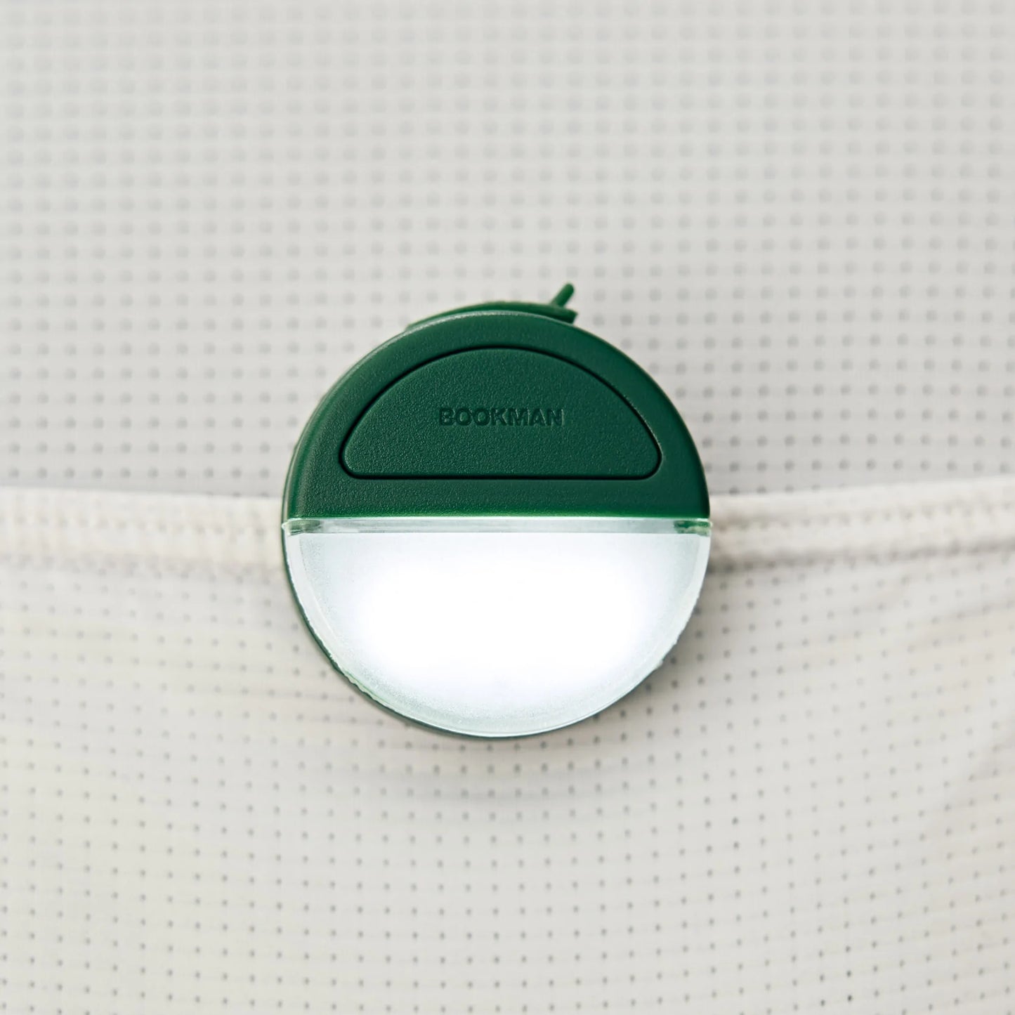 Two-tone (white/red) portable light clip Eclipse - Bookman