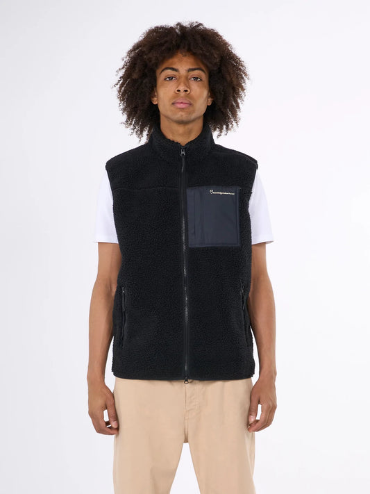 Men's Fleece Vest Knowledge Cotton Apparel - Teddy Fleece vest