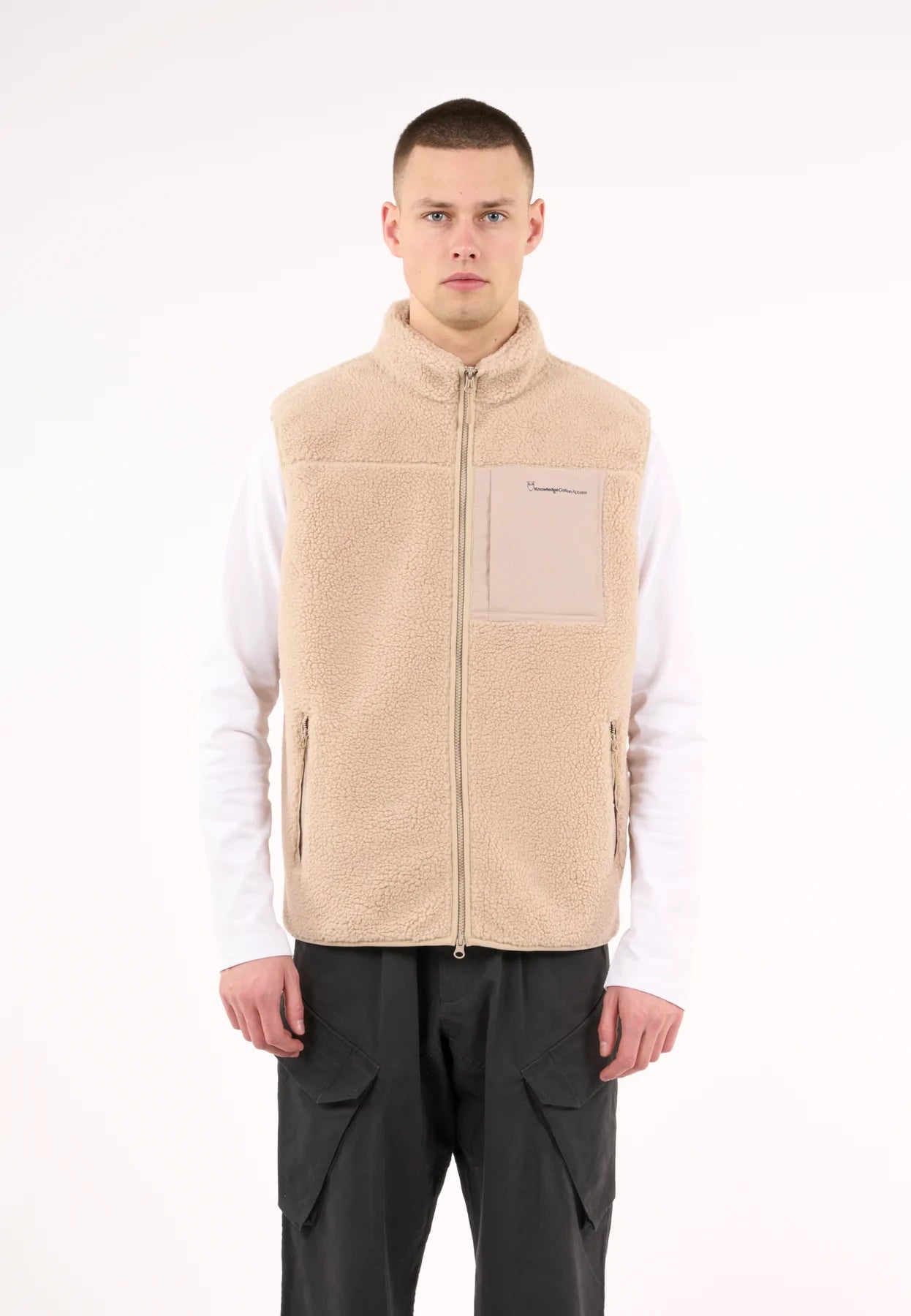 Men's Fleece Vest Knowledge Cotton Apparel - Teddy Fleece vest