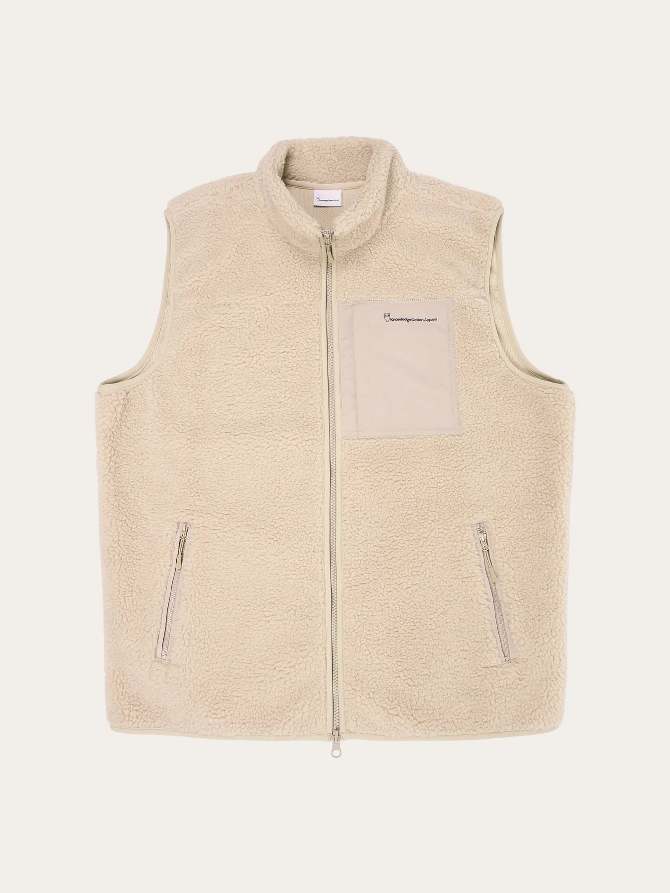 Men's Fleece Vest Knowledge Cotton Apparel - Teddy Fleece vest