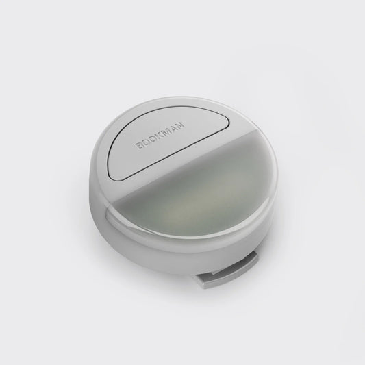 Two-tone (white/red) portable light clip Eclipse - Bookman