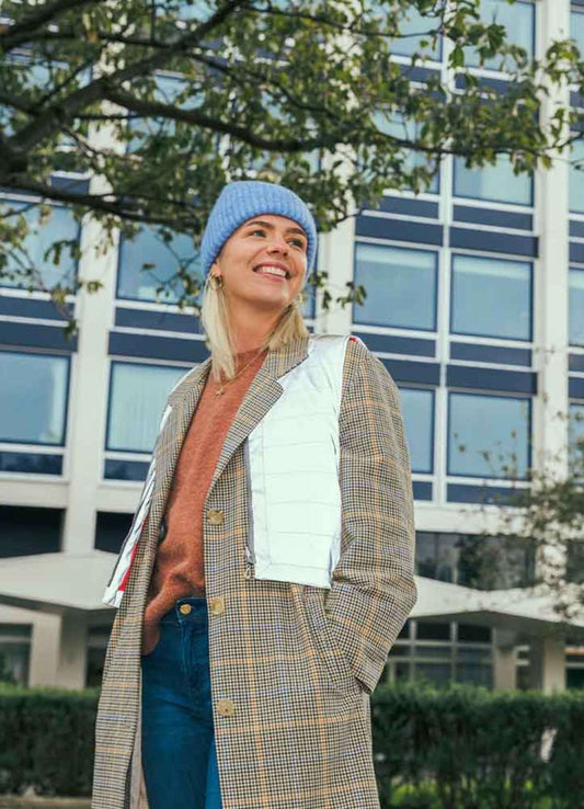 Doudoune sans manche réfléchissante Réversible Nightglow - GoFluo