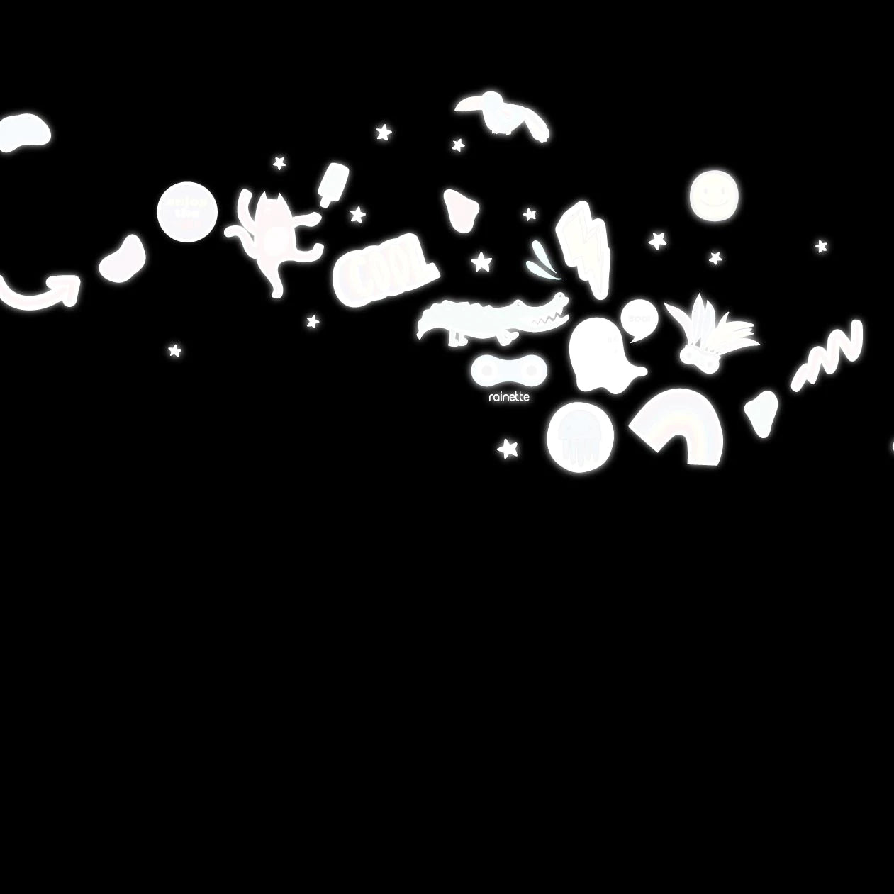 Tree Frog Reflective Stickers Large Board - Pep's