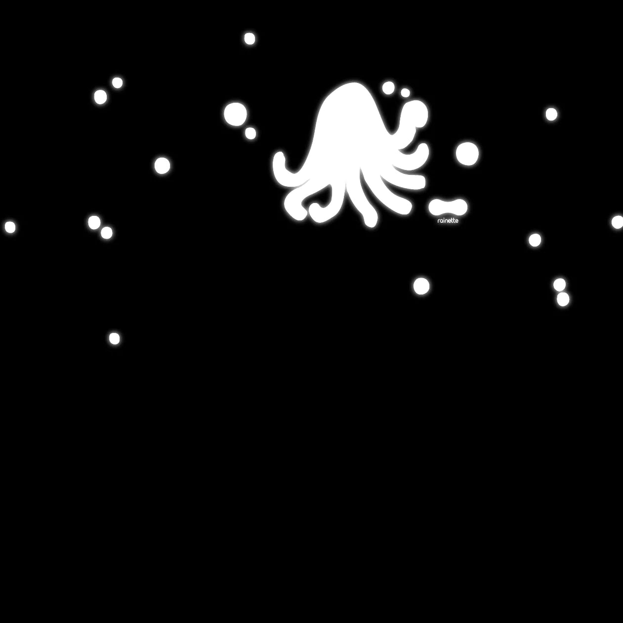 Little Plank Tree Frog reflective stickers - Octopus