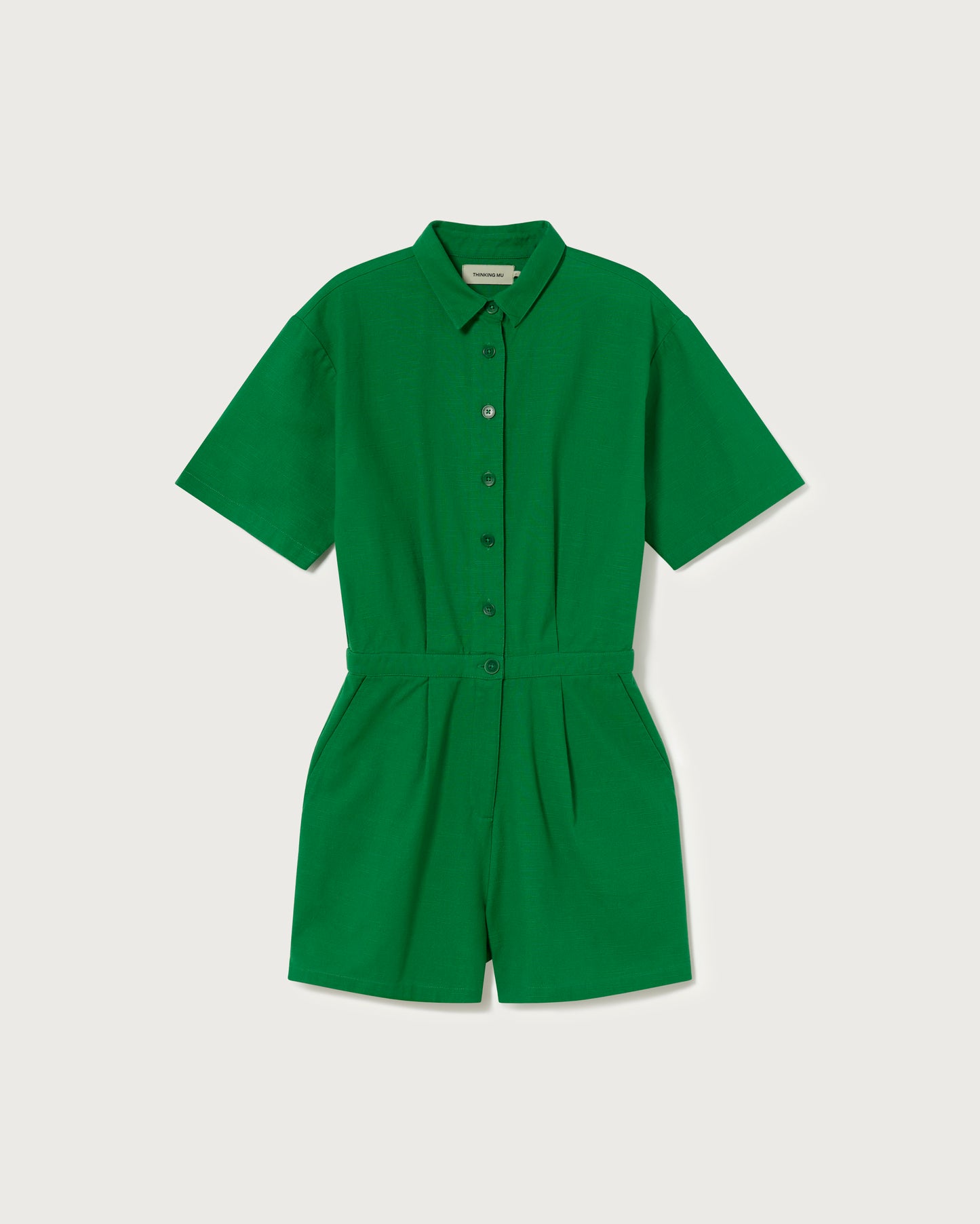 Agata green jumpsuit - Thinking Mu