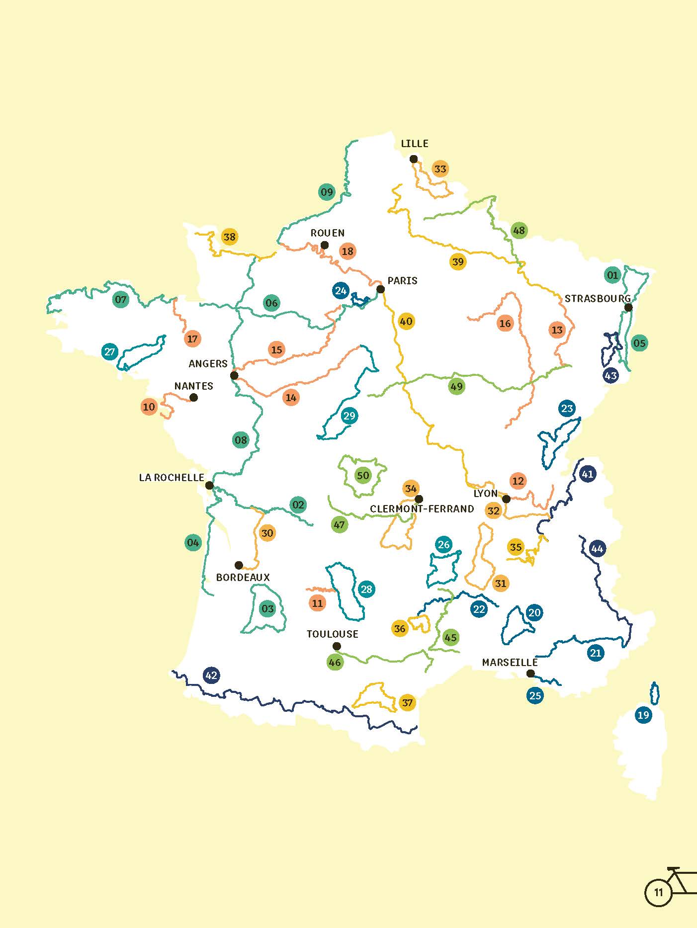 Guide to 100 Cycling Weekends in France - Lonely Planet