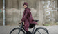 Long rain poncho for cyclist Motion Poncho - AGU