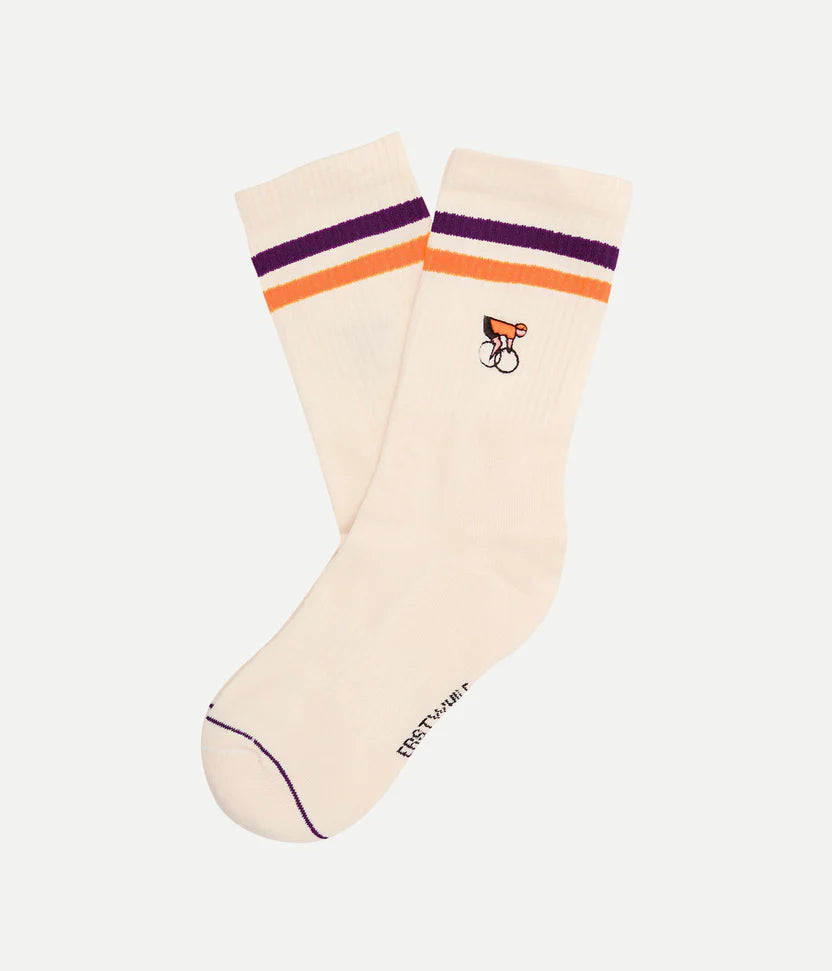 Chaussettes coton Erstwhile Amateur - Purple Orange