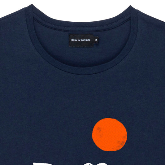 Bask in The Sun T-shirt - Moonlight Navy