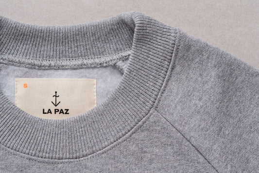 La Paz Cunha Sweatshirt - Gray mesc/ecru logo
