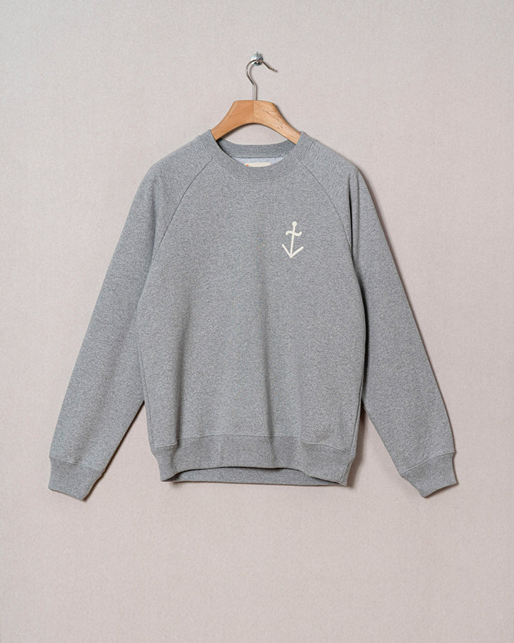 La Paz Cunha Sweatshirt - Gray mesc/ecru logo