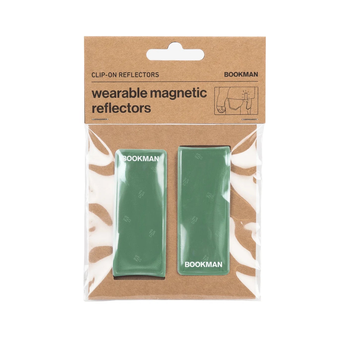Reflective magnetic clips (x2) - Bookman