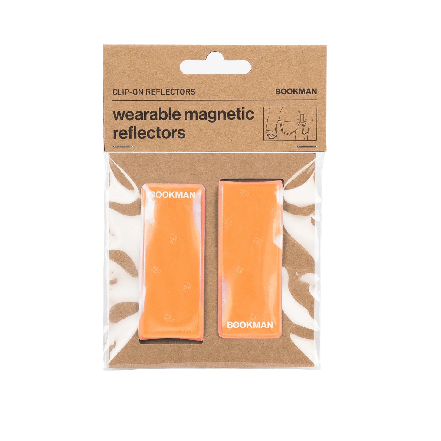 Reflective magnetic clips (x2) - Bookman