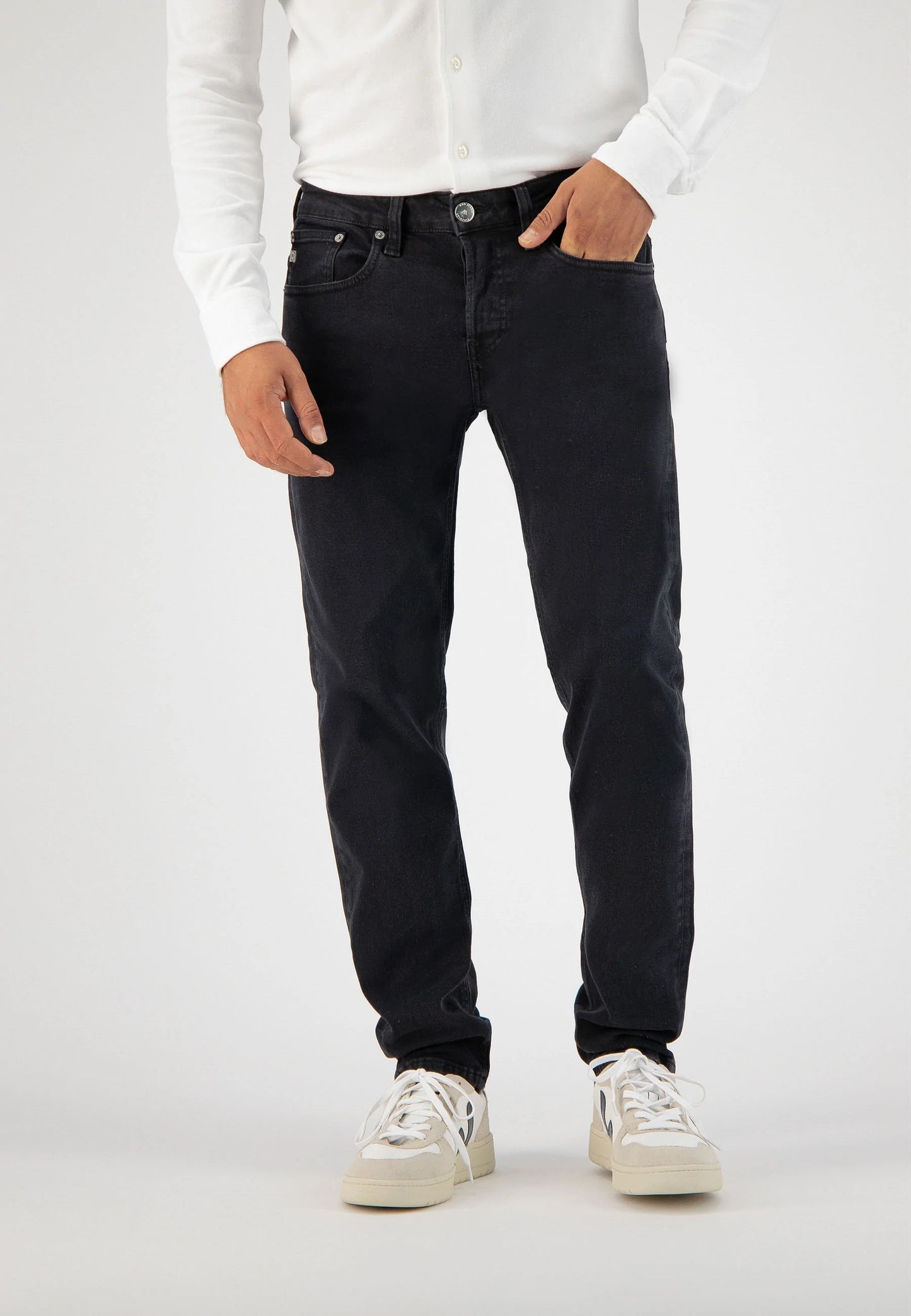 Men's Jeans Mud Jeans - Regular Dunn Stretch Stone Black