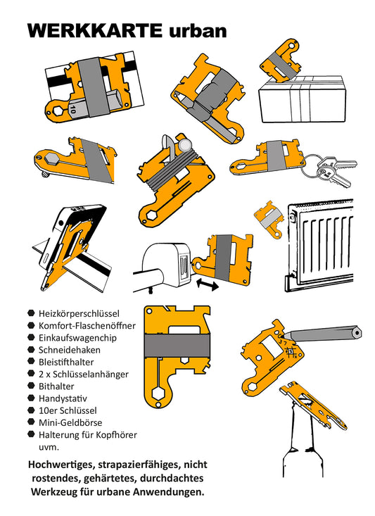 Tool Card (Work Card) Urban - Werkkarte