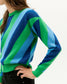 Paloma Navy Striped Sweatshirt - Thinking Mu